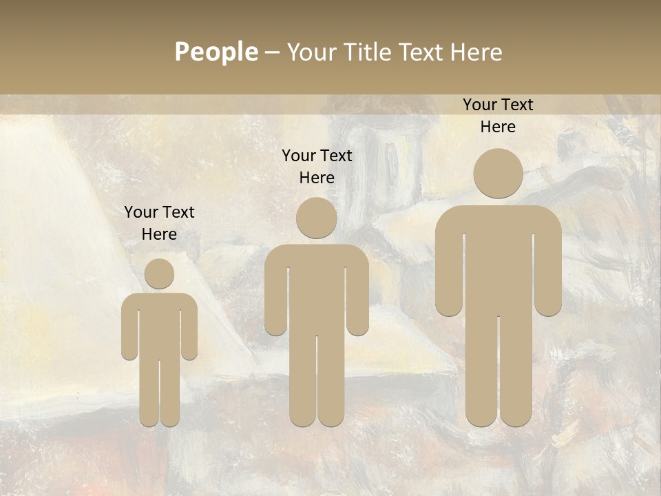 A Painting Of A Snowy Village With A Church In The Background PowerPoint Template