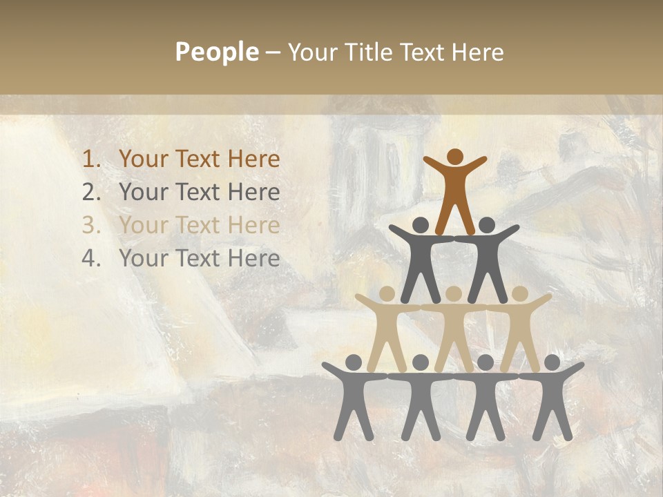 A Painting Of A Snowy Village With A Church In The Background PowerPoint Template