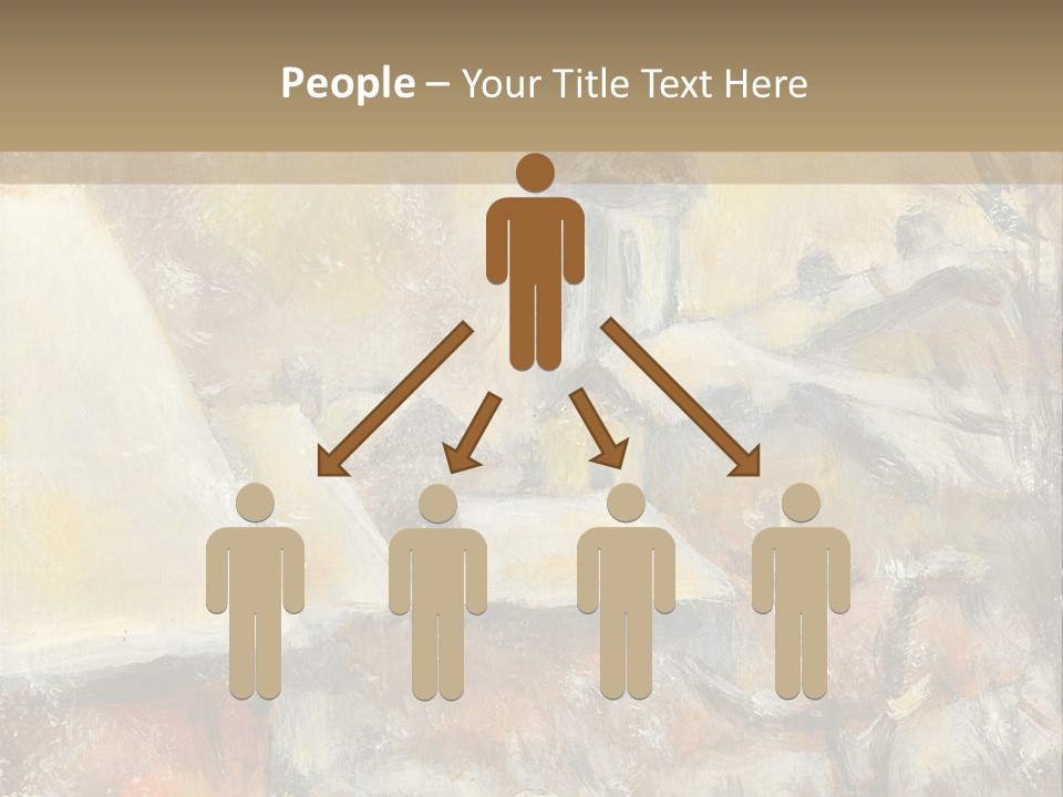 A Painting Of A Snowy Village With A Church In The Background PowerPoint Template