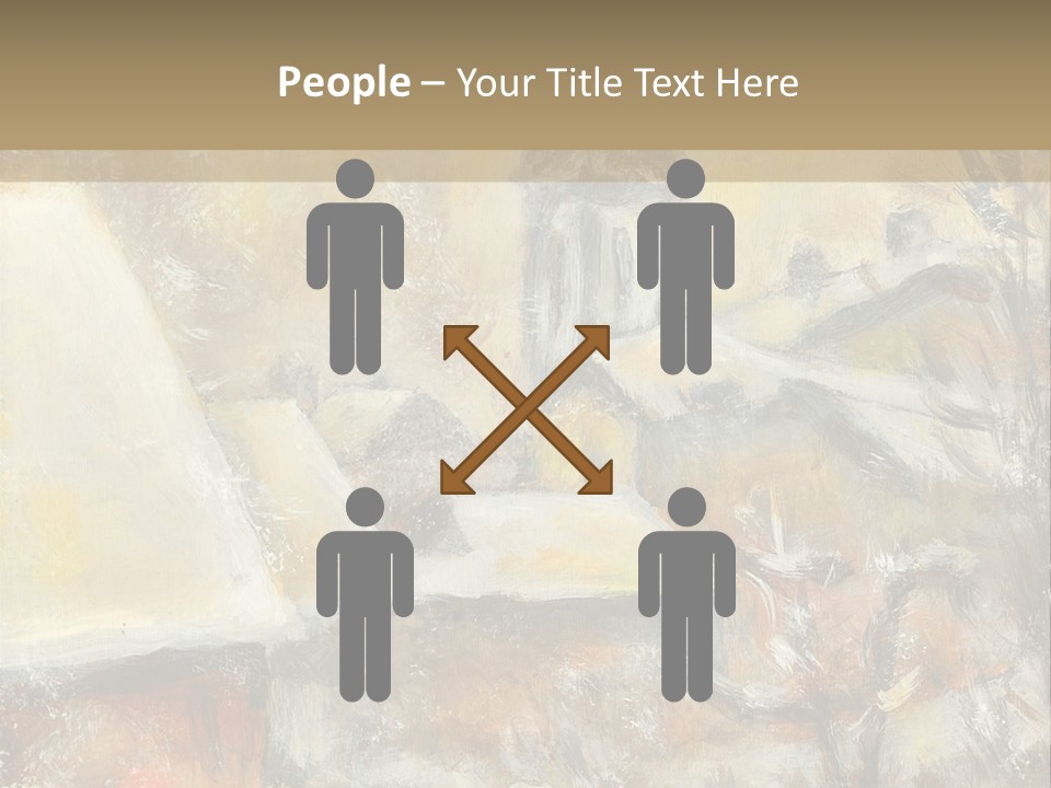 A Painting Of A Snowy Village With A Church In The Background PowerPoint Template