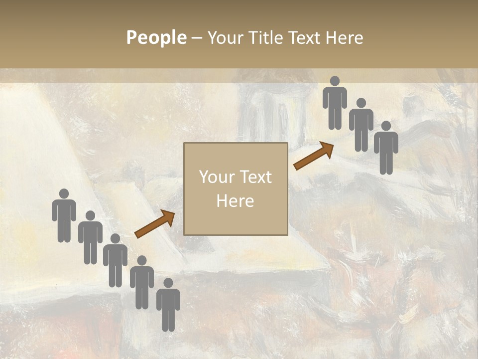 A Painting Of A Snowy Village With A Church In The Background PowerPoint Template