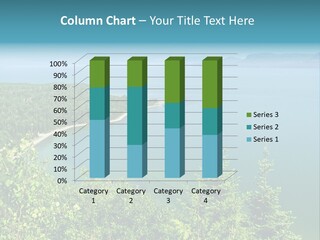 A Large Body Of Water Surrounded By Trees PowerPoint Template