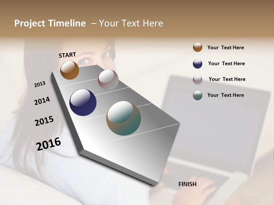 Summer Portholes Tropical PowerPoint Template