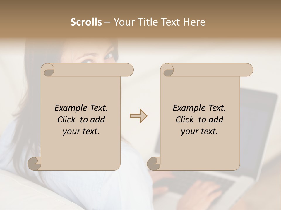 Summer Portholes Tropical PowerPoint Template