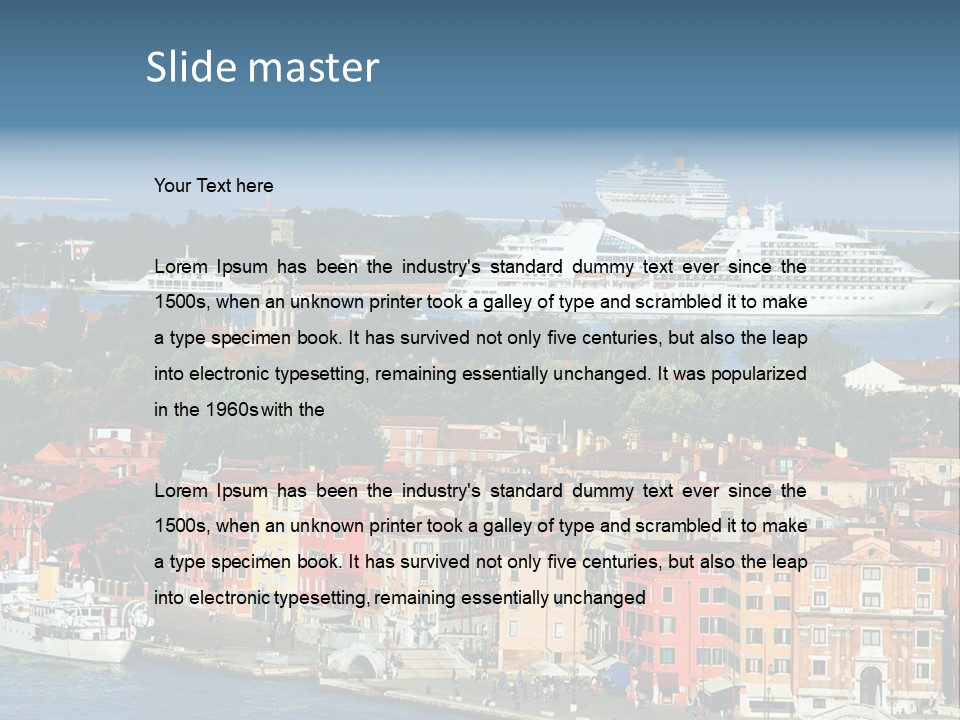 Summer Portholes Tropical PowerPoint Template