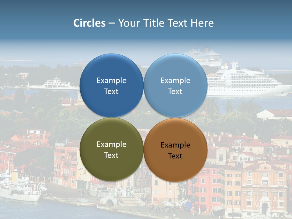 Summer Portholes Tropical PowerPoint Template