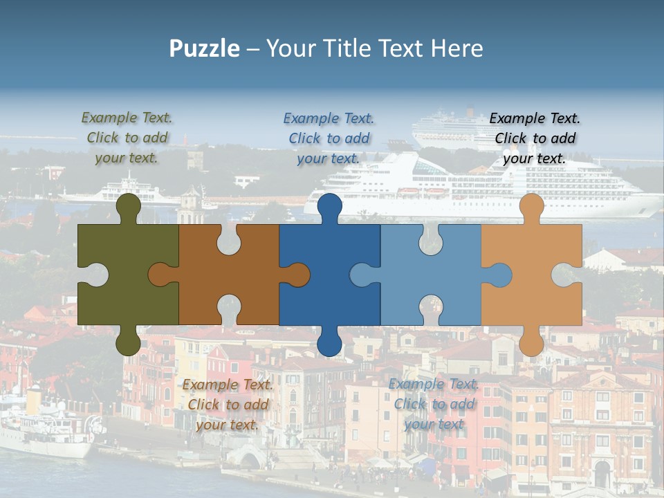 Summer Portholes Tropical PowerPoint Template