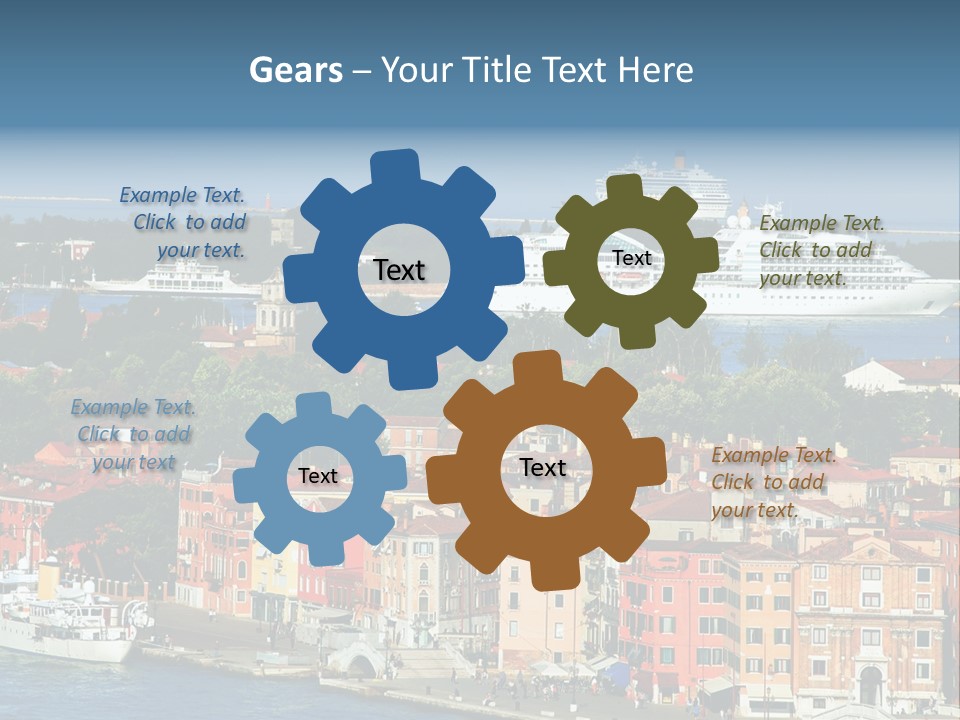 Summer Portholes Tropical PowerPoint Template