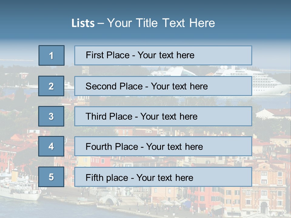 Summer Portholes Tropical PowerPoint Template