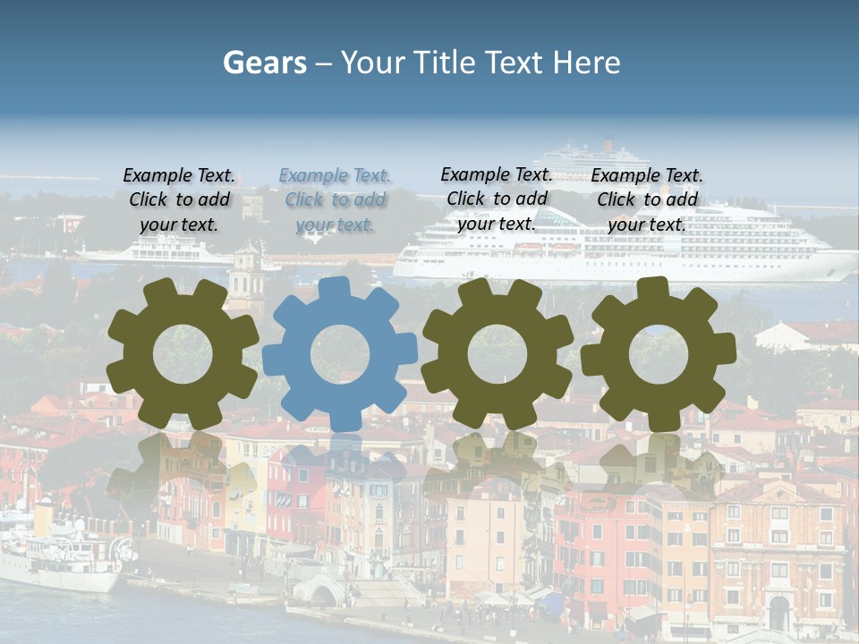 Summer Portholes Tropical PowerPoint Template