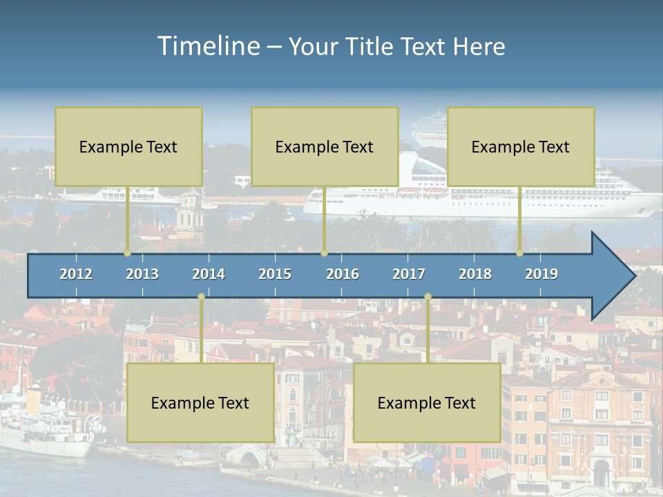 Summer Portholes Tropical PowerPoint Template