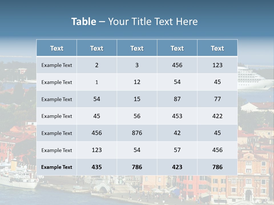 Summer Portholes Tropical PowerPoint Template