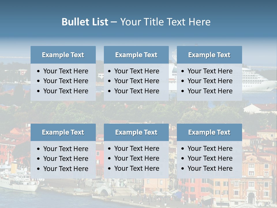 Summer Portholes Tropical PowerPoint Template