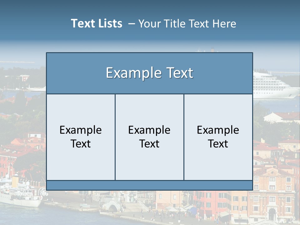 Summer Portholes Tropical PowerPoint Template