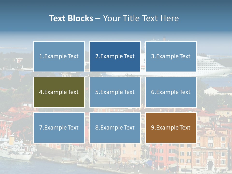Summer Portholes Tropical PowerPoint Template