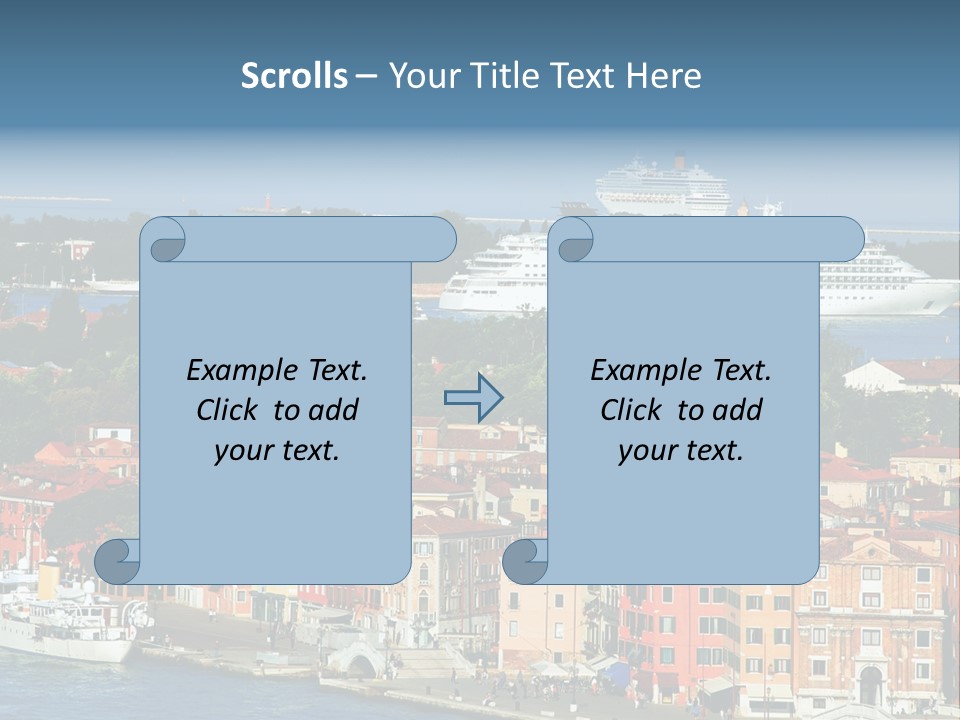 Summer Portholes Tropical PowerPoint Template