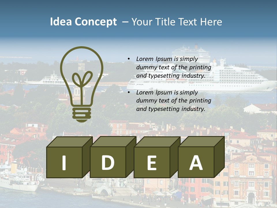 Summer Portholes Tropical PowerPoint Template