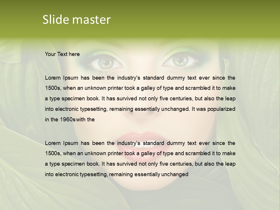 Nature People Leaves PowerPoint Template