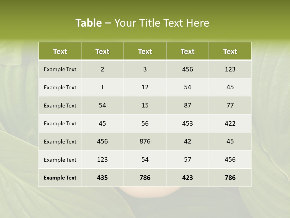 Nature People Leaves PowerPoint Template