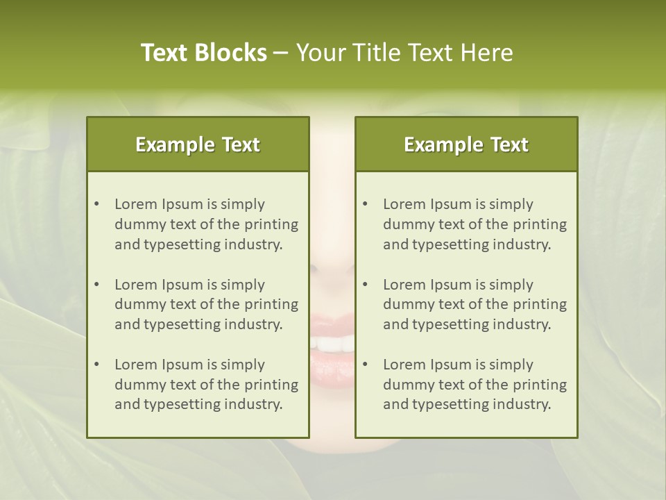 Nature People Leaves PowerPoint Template