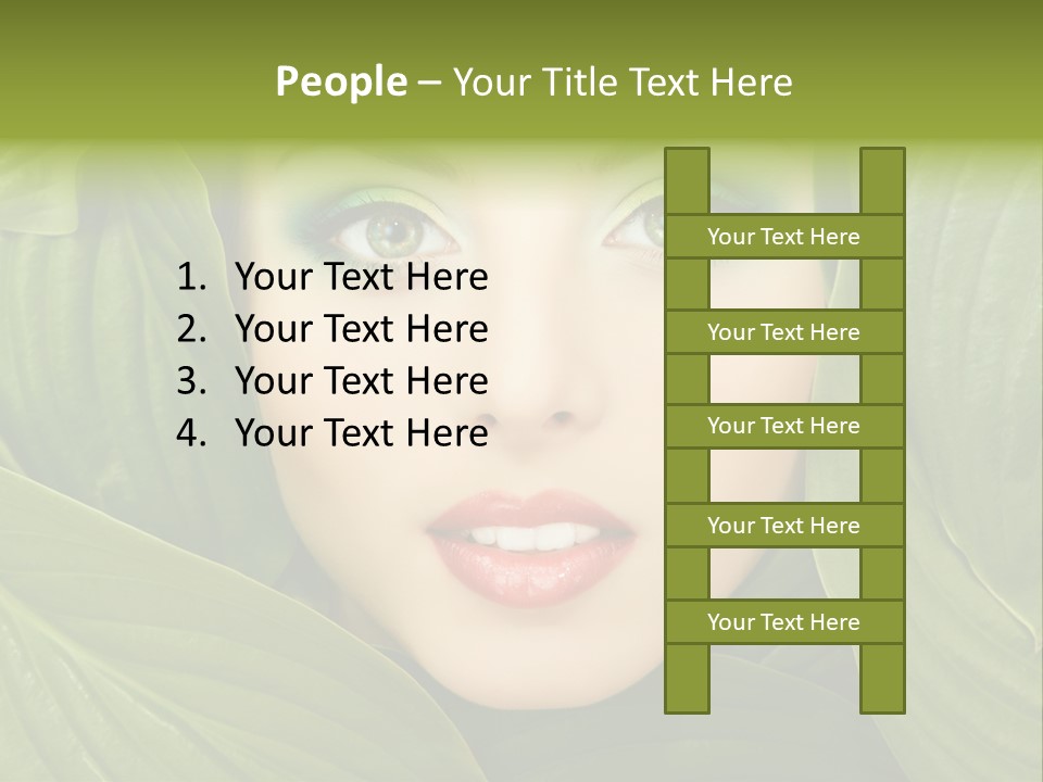 Nature People Leaves PowerPoint Template