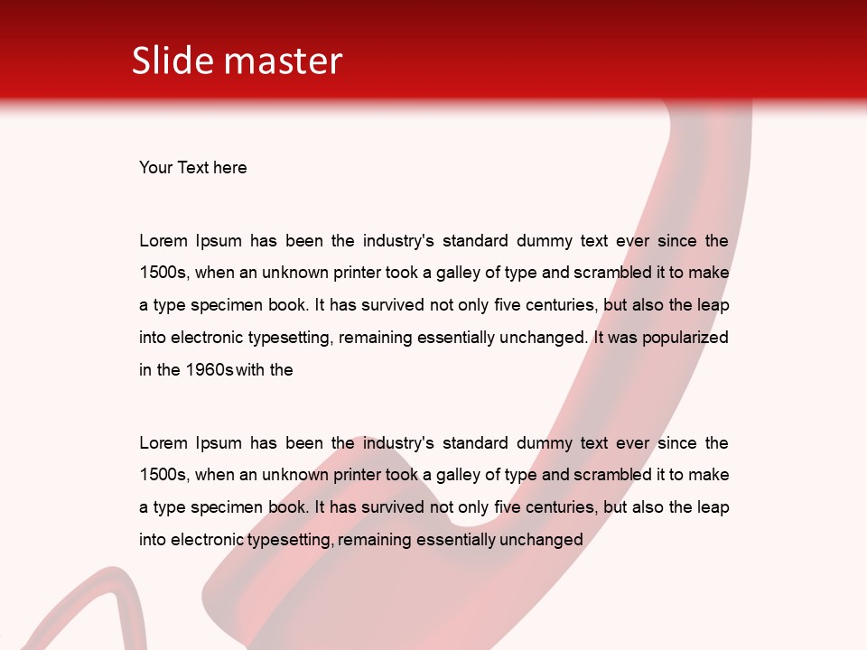 A Red Phone On A White And Red Background PowerPoint Template