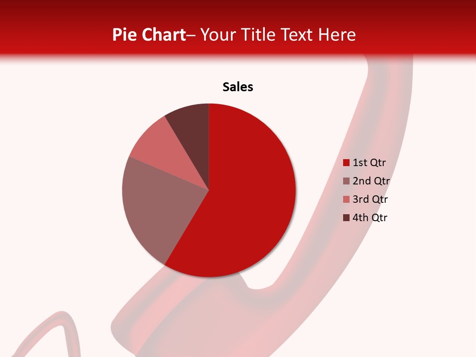 A Red Phone On A White And Red Background PowerPoint Template