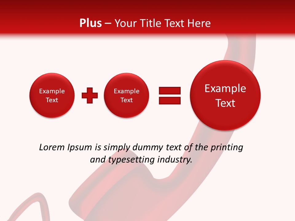 A Red Phone On A White And Red Background PowerPoint Template