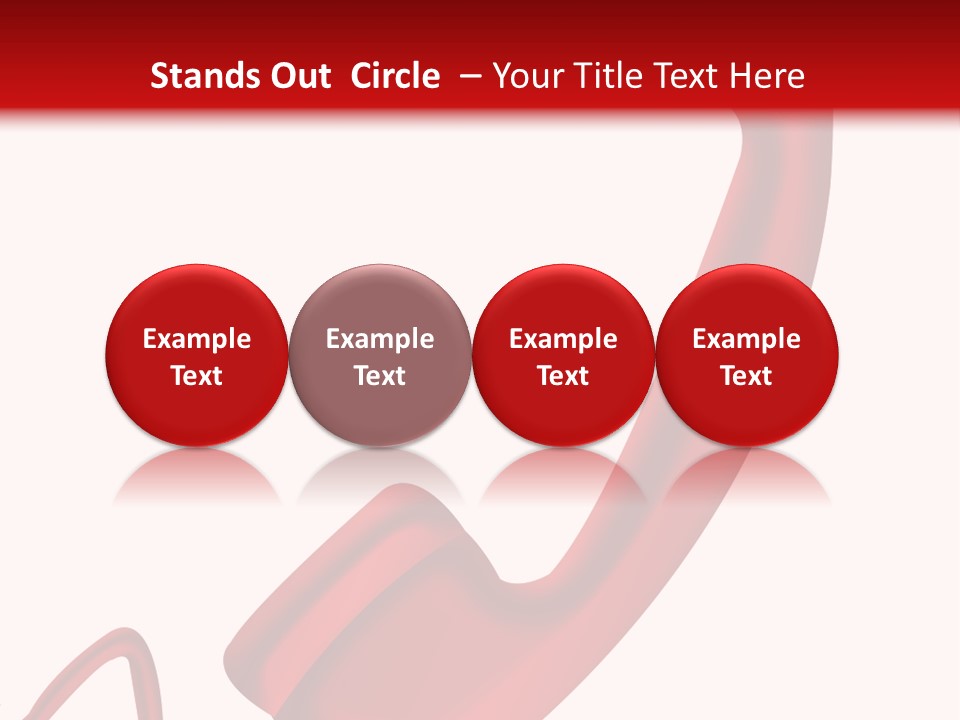 A Red Phone On A White And Red Background PowerPoint Template