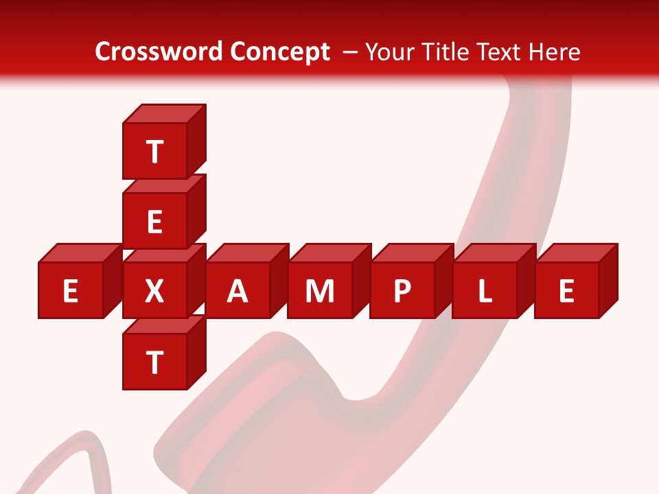 A Red Phone On A White And Red Background PowerPoint Template