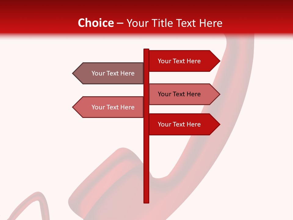 A Red Phone On A White And Red Background PowerPoint Template