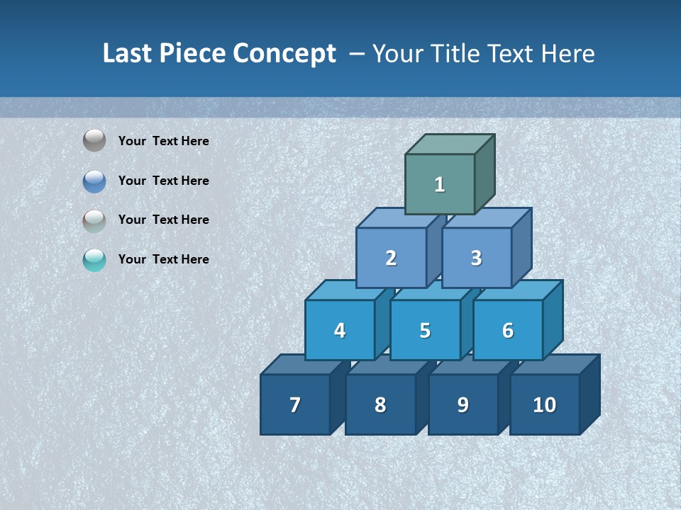 Unfinished Blocks Empty PowerPoint Template