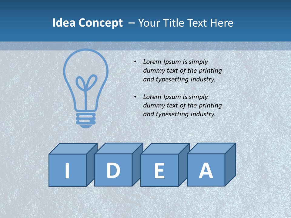 Unfinished Blocks Empty PowerPoint Template