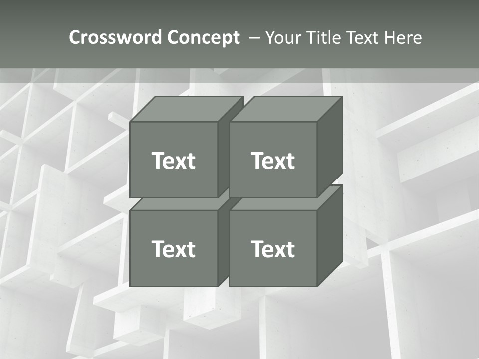 Unfinished Blocks Empty PowerPoint Template
