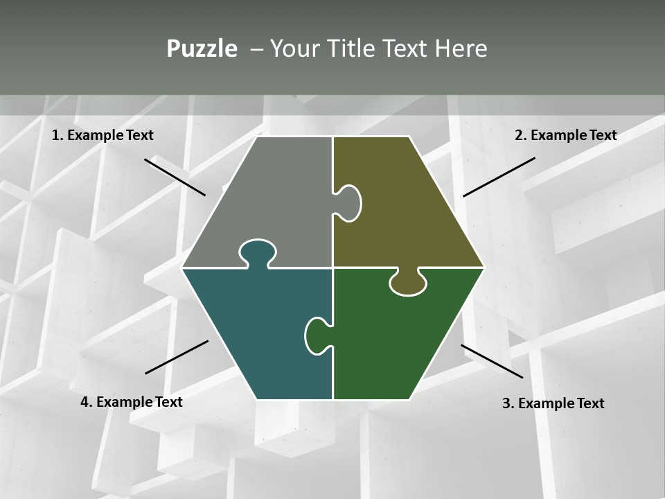 Unfinished Blocks Empty PowerPoint Template