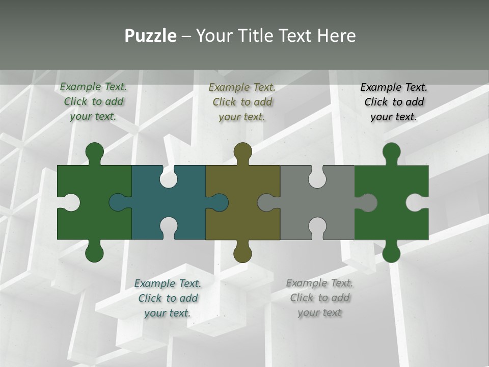 Unfinished Blocks Empty PowerPoint Template