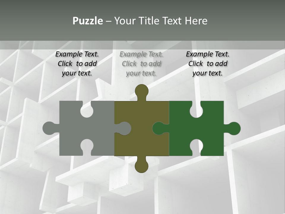 Unfinished Blocks Empty PowerPoint Template
