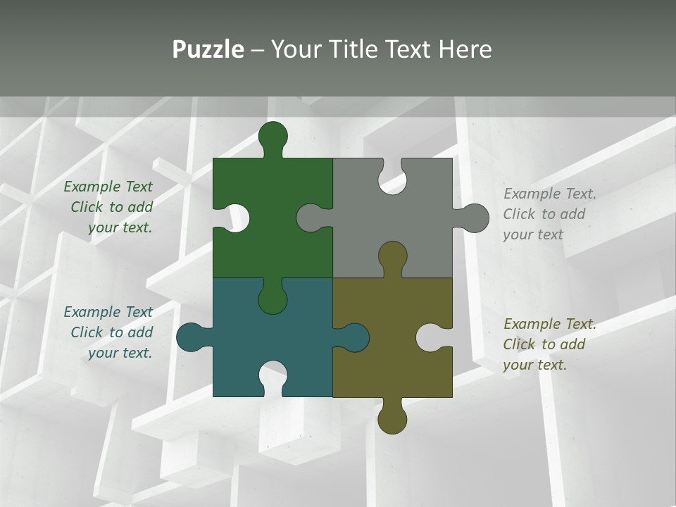 Unfinished Blocks Empty PowerPoint Template