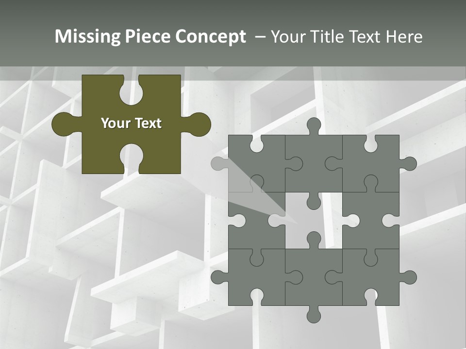 Unfinished Blocks Empty PowerPoint Template