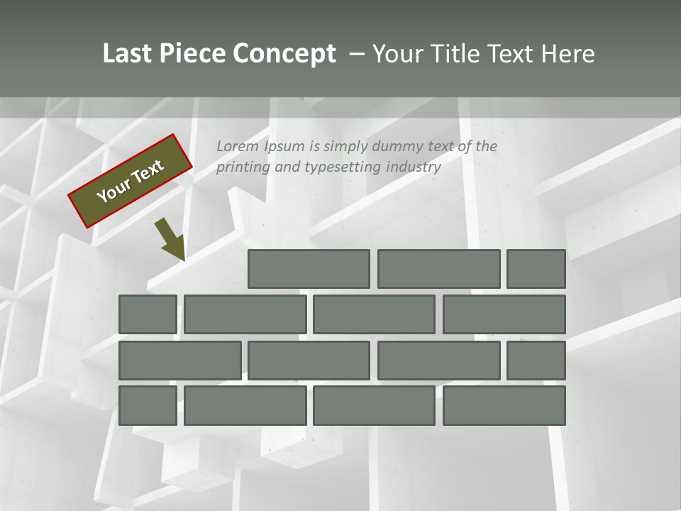 Unfinished Blocks Empty PowerPoint Template