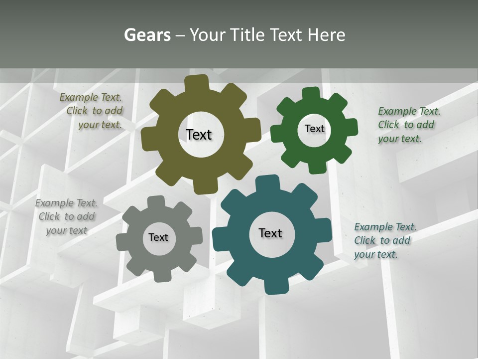 Unfinished Blocks Empty PowerPoint Template