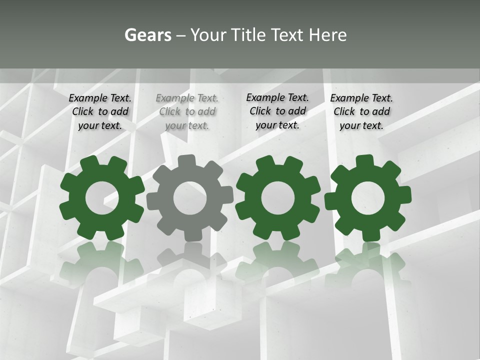 Unfinished Blocks Empty PowerPoint Template