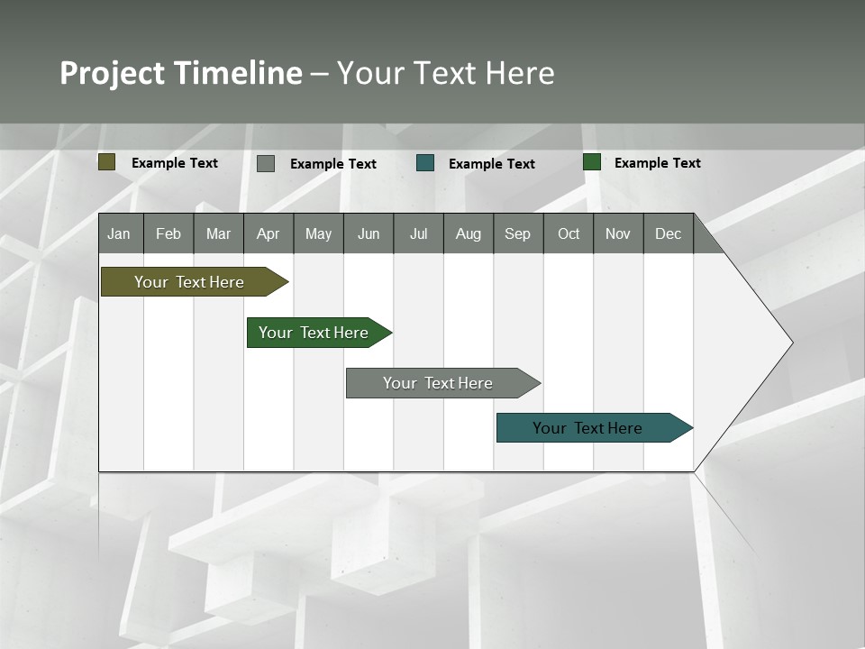 Unfinished Blocks Empty PowerPoint Template