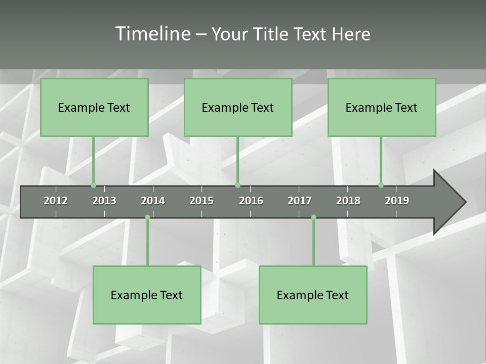 Unfinished Blocks Empty PowerPoint Template