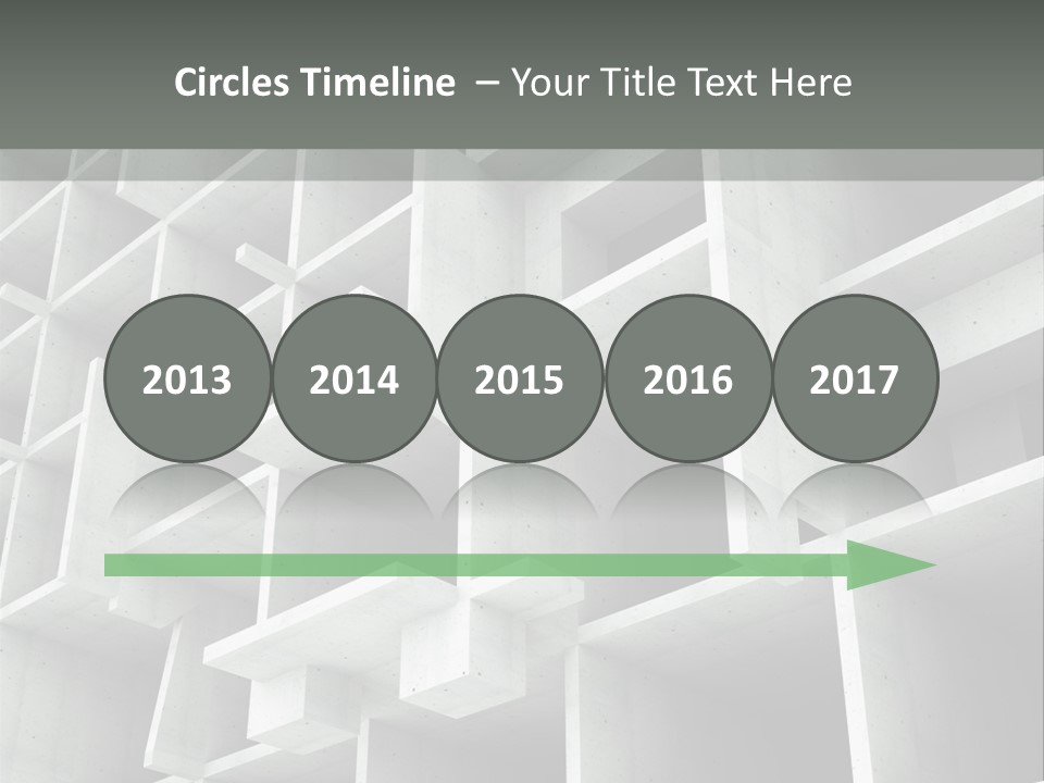 Unfinished Blocks Empty PowerPoint Template