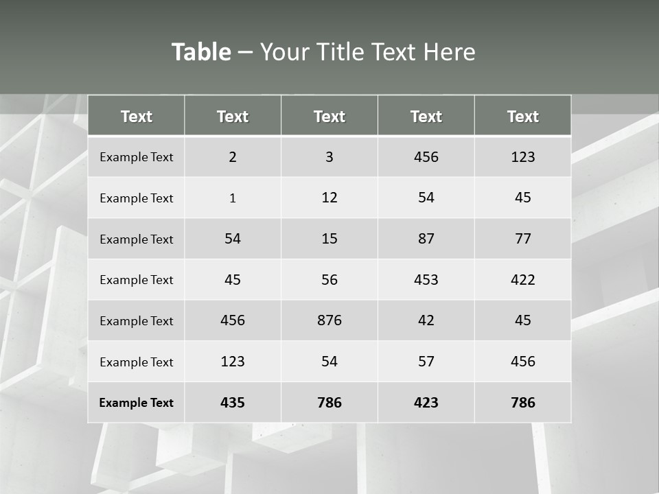 Unfinished Blocks Empty PowerPoint Template