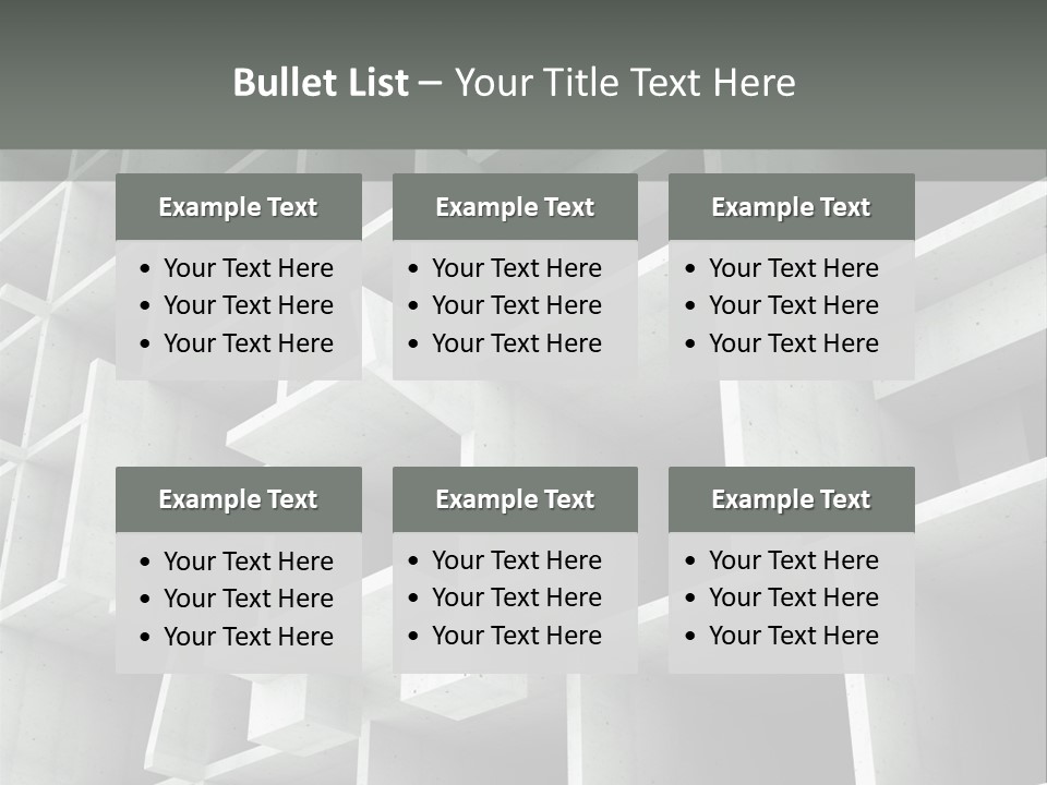 Unfinished Blocks Empty PowerPoint Template