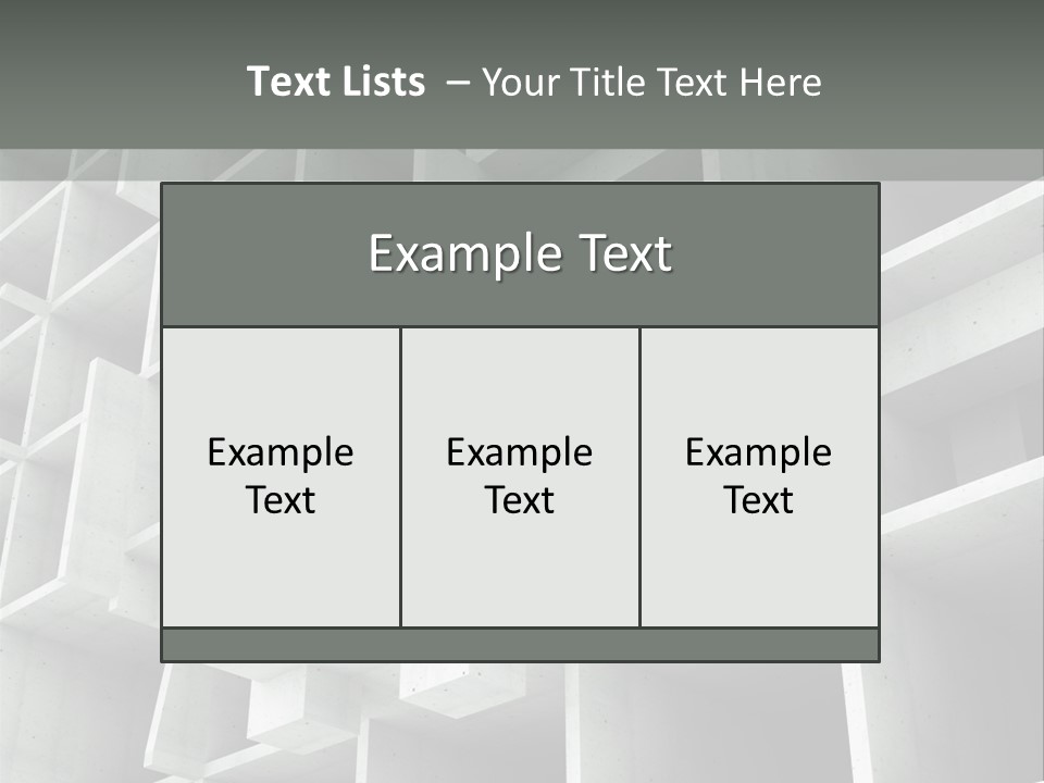 Unfinished Blocks Empty PowerPoint Template