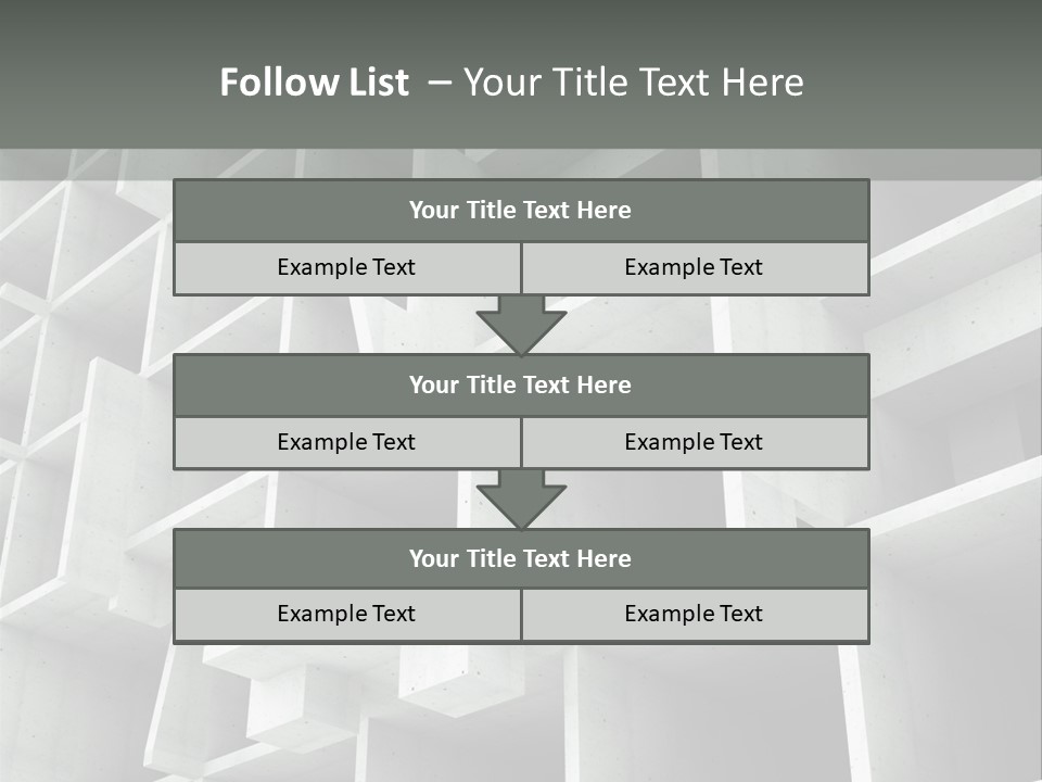 Unfinished Blocks Empty PowerPoint Template