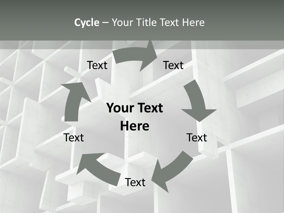 Unfinished Blocks Empty PowerPoint Template